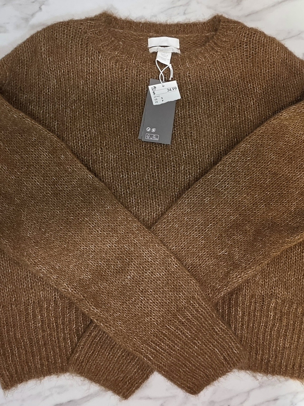 H&M Women's Crewneck Sweater in Chestnut Brown